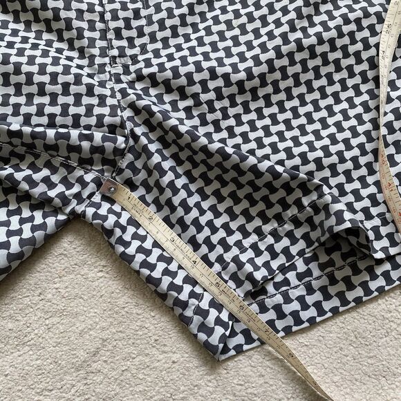 Orlebar Brown Black and White Geometric Swim Trunks - Picture 8 of 8